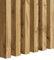 Premium 3D Lamellen 12 Stück - Akustik-Wandpaneele, Vertikal, Länge 275 cm, Breite 2,9 cm, Tiefe 4 cm holzpaneele, wandpaneele, holzoptik, lamellenwand