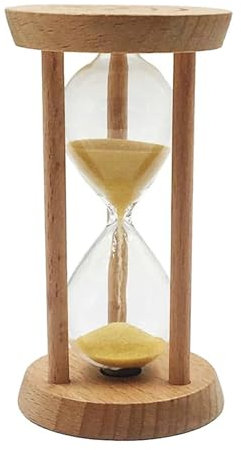 10 Minuten Sanduhr Sanduhr Holz Sanduhr Sanduhr Sanduhr for Klassenzimmer Unterricht Küche Kochen Lesen Ti (Color : Yellow, Size : 10min)