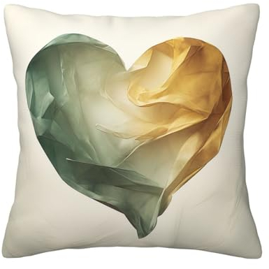 VACSAX Kissenbezug mit nostalgischem Minimalismus-Druck, gemütlich, weich, mit Reißverschluss, quadratisch, für Couch, Wohnzimmer, Sofa, Schlafzimmer, 30,5 x 30,5 cm