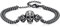 REDSUN Totenkopf Armband 925 Sterling Silber Schwarz Totenkopf Rose ArmbandGotik Punk Schädel Skull Armkette Weihnachten Geschenk für Goth-Liebhaber Damen Herren