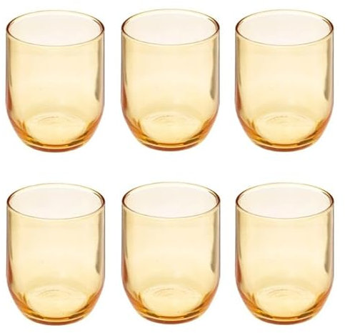 Secret de Gourmet - Lot de 6 Verres à Eau Paol'Eau 31cl Jaune