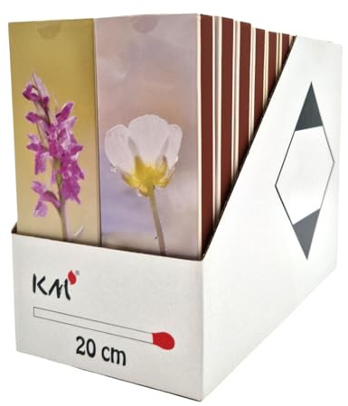 Camino Streichhölzer 24 Schachteln - Zündhölzer 20cm - Lange Streichhölzer für Kamin und Kerzen, Matches, Premium Streichholzschachteln, Motiv Blumen Matches (24)