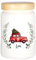 Herz & Heim® Keksdose personalisiert mit Ihrem Wunschnamen zu Weihnachten für Ihre Plätzchen (Weihnachtsbaum auf Auto)