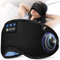 LOVE EYE Sleep Headphones, Bluetooth Eye Mask, Wireless Music Sleep Mask Ultra-Soft Sleeping Headphone Comfy & Washable Perfect for Side Sleepers, Office, Travel, Birthday Gift for Men & Women