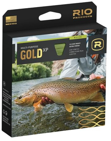 RIO Products Elite Gold XP Fly Fishing Line - Extra Power and Versatility - Smooth Casting Fly Line - WF5F