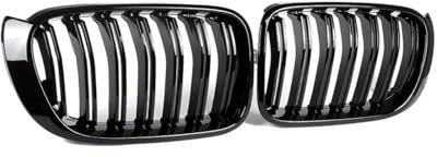 Viviance Auto Frontstoßstange Kühlergrill Gitter kompatibel mit BMW X3 X4 F25 F26 2014-2016 - Glänzendes Schwarz