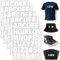 5 Blätter 250 Stück Buchstaben und Zahlen zum Aufbügeln Buchstaben zum Aufbügeln A-Z und 0–9 Vinyl Buchstaben Aufbügeln Weiß Bügel Buchstaben Schriftzug zum Aufbügeln für DIY T-Shirt Kleidung Druck