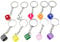 LIFKOME 10Stücke Schlüsselanhänger Multifunktions Taschenanhänger Charms Für Taschen Rucksäcke Schlüssel Und Bastelprojekte Für DIY