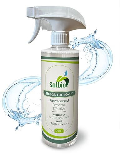 Solbio - Limpiador de Marcas Negras - 500ml - Limpiador de Base Vegetal para Autocaravanas, Caravanas y Barcos - Elimina las Marcas Negras en Superficies Exteriores
