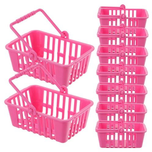 Sosoport 12stücke Mini-einkaufskorb Mit Griffen Kleiner Korb Für Miniatur Picknickkorb-Spielzeug Desktop-einkaufskorb-Spielzeug Kleiner Einkaufskorb Für Puppenhausdekoration