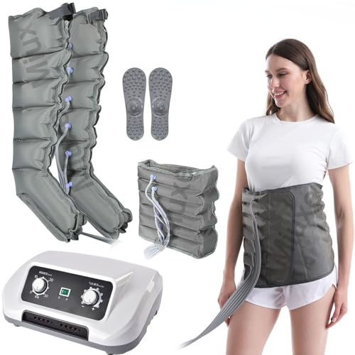 Bottes Pressothérapie Lymphatique, Pressotherapie Pour Jambes Ventre Bra, Appareil De Massage Compression D'air, Amélioration De Douleur Relaxation, Masseurs Électriques Circulation Sanguine Jambes