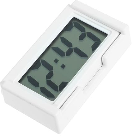 DONFAMDS Mini Silent Desk Clock Portable Square Digital Clock for Boys and Girls and Students Small Battery Operated Timepiece for Car Dashboard and Nightstand