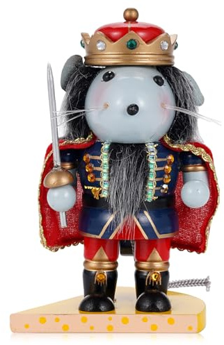 Xiongxiong Nutcracker Christmas Decoration Doll,16cm Soldier,Christmas Nutcracker,Decorations（Short Mouse），An Excellent For Family And Friends