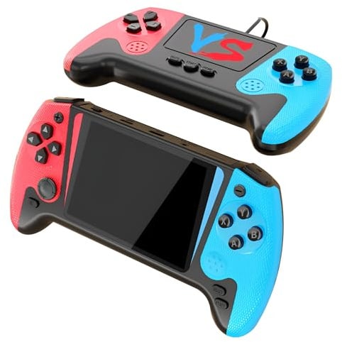 Homly Handheld Games Console – Retro Gaming System with 500 Built-in Classic Games, 3.5 IPS Screen, Two-Player Support, Connects to TV, Rechargeable Electronic, The for a Friend