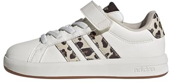 adidas Unisex Kids Grand Court 3.0 Children Shoes, core White/Crystal Linen/Aurora Coffee, 1.5 UK