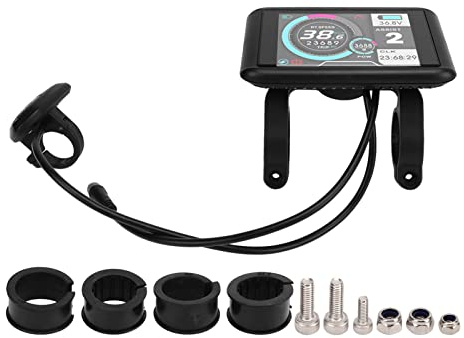Funien Panneau Couleur D'affichage LCD pour Vélo électrique, pour Un Voyage Pratique avec Prise de Chargement USB
