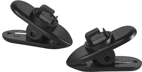 12 Stücke 360 Grad Drehen Kabel Kleidung Clip Mount Clip für Kopfhörer Kopfhörer Kabel und Draht, Schwarz