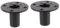 2 x Pulse 35mm metal internal speaker top hat tophat speaker stand pole mount