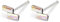 Joe Cool Ohrstecker Doppel-Baguette aus 925er Silber