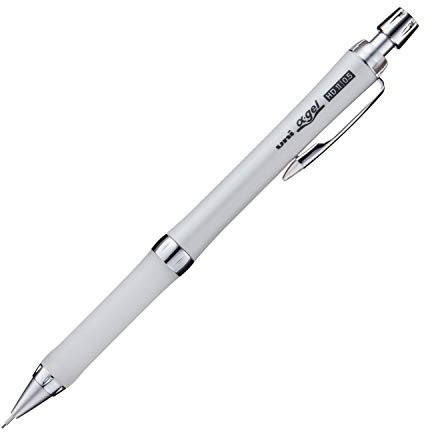 Uni Alpha-Gel M5809GG1P.1 Druckbleistift, schmal, 0,5 mm, fester Griff, Weiß