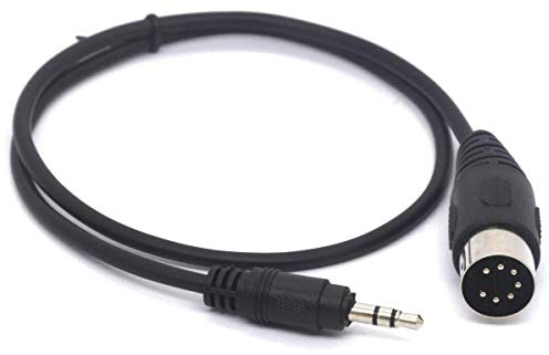 Cavo stereo Midi da 7 pin a 3,5 mm per iPod iPhone MP3 a sistemi stereo Bang & Olufsen, Naim, Quad 50 cm