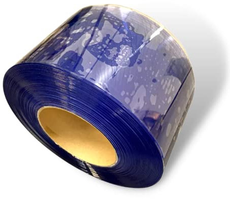 AirTech-UK Clear Flexible PVC Door Strip Curtain 100/200 / 300 mm Wide (200mm x 2mm x 50m Roll)