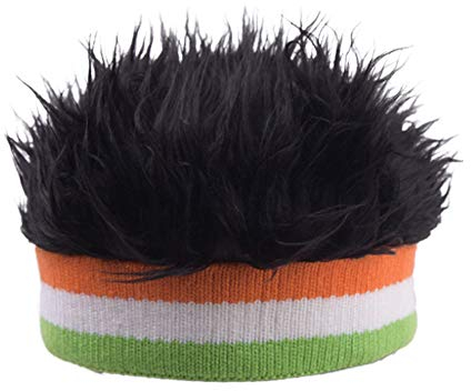YEKEYI Wool As Wig Hat Lustige Cap Perücke Cap Beanie Mütze Strickmütze Neuheit Haar Beanie Cap für Männer, Schwarz , Einheitsgröße
