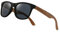 WOODONLY Holz Retro Polarisierte Sonnenbrille - Cooler Stil Mattes Rahmen Perfekte Geschenke für Damen und Herren (Walnuss Grau)