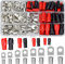 120 Pièces Cosse à Sertir Kit Cosses Electriques Pour Voiture Avec Sertir Bornes De Batterie Connecteur SC Aperçu De La Bouche Et Lsolation Bottes