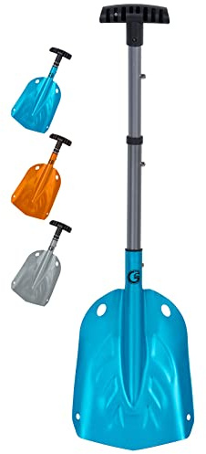 G2 Backcountry Lightweight Telescopic Avalanche Snow Shovel, Storage Down to 13 inch, Durable Aluminum Alloy Material, ABS Anti-Slip Proof Handle, Compact Storage Size (Blue)