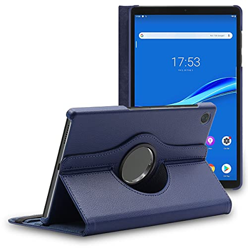 ebestStar - Funda para Lenovo Tab M10 HD 10.1 (Gen 2, TB-X306F), Carcasa Capa Giratoria, 360 Protectora, Cuero PU Soporte, Azul Oscuro