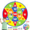 25.5in Large kids Dart Board with 12 Sticky Balls, Kids Ball Games, Indoor Game/Outdoor Game/Garden Game/Board Game/Fun PartyGame Toys, for 3+ Year Old Boys Girls(65cm)