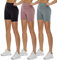 TNNZEET 3er Pack Radlerhose Damen High Waist Sommer Shorts Blickdicht Kurze Sporthose Leggings Hotpants Unter Kleider für Sport Yoga(Hellgrau/Hautfarbe/Schwarz, L-XL)