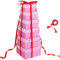CHARMGIFTBOX 6 Stück Geschenkboxen Rosa, Ineinander Verschachtelbare Geschenkbox mit Deckel, Quadratische Geschenkbox für Geschenke, Stapelbare Boxen für Geburtstag, Hochzeit, Weihnachten