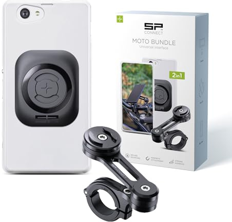 SP CONNECT Moto Bundle II Universal Interface | SPC+ | Handyhalter für Motorrad Bike Moped Roller | Gadget Halterung für Navi