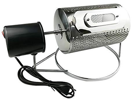 Jieotwice Elektrische Kaffeeröst Maschine, Kaffeebohnen Körner Nüsse Röster, Edelstahl Kaffeebohnen Roller Backmaschine 100-250G(C)