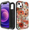 Pegmode for iPhone 13 Mini Phone Case - Heavy Duty Protective Designer Mushroom Flower Cute Cartoon Hard Shockproof Bumper Cases for Apple iPhone 13 Mini for Girly Women Men Girls Boys Teens