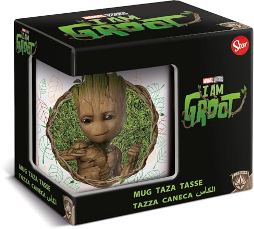 Stor Young Adult - Marvel - Mug Céramique en Boîte Cadeau Groot - 325 ML