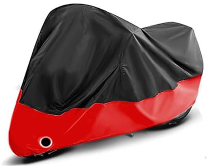 Funda para Moto para Ducati Monster 937 Monster 821 1200 1200S,Exterior Impermeable Cubierta para Motocicleta Protector con Bolsa Almacenamiento,A/Blackred-XXL