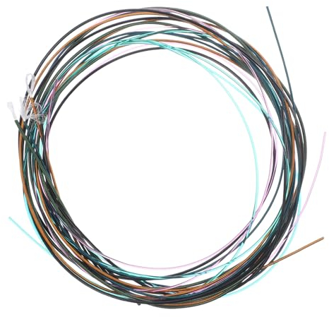 BESTonZON 6stücke Bunte Gitarrensaiten Metall Gitarre Langlebige Saiten Für Außergewöhnliche Klänge Und Klare Töne Für Musiker Und Gitarristen