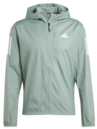 adidas Herren Own the Run Jacket, Silver Green, L
