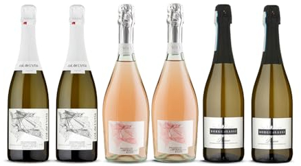 Premium Prosecco Selection from Naked Wines | Case of 6x 75cl mixed bottles of Premium Italian Prosecco Sparkling Wine, Rose and White