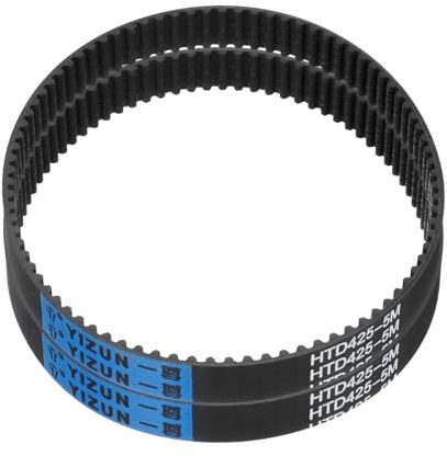 sourcing map HTD-5M Zahnriemen aus Gummi, 85 Zähne, 425 mm Teilungslänge x 15 mm Breite x 3,6 mm Höhe, geschlossene Schlaufe, Zahnriemen, 2 Stück