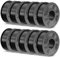 TECBEARS PETG Filament 1.75 mm Schwarz 10 kg, Stärker Zähigkeit PETG 3D Drucker Filament, 10 Spulen, 1kg pro Spule, Maßgenauigkeit +/- 0,02 mm, Kompatibel mit FDM Drucker
