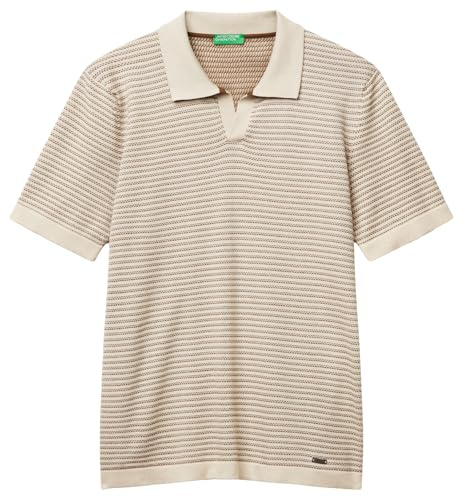 United Colors of Benetton Poloshirt M/M, beige, Large