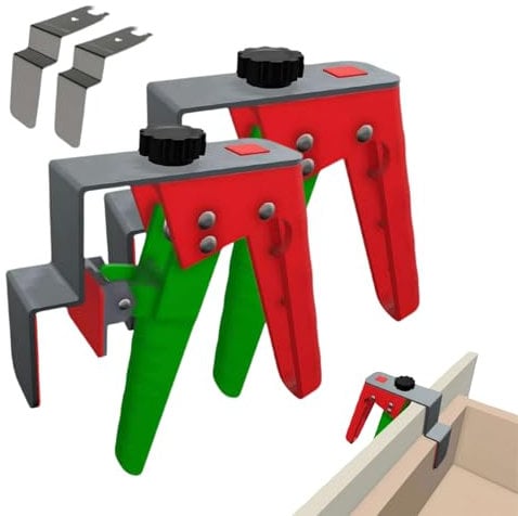 Generic Drawer Clamp, Universal Cabinet Installation Clamps, Stainless Steel Fixing Clips, 2pcs