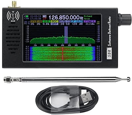 Faeymth Radio Definida por Software SDR Receptor de Radio DemodulacióN Digital CW/Am/SSB/FM/WFM Receptor de Radio