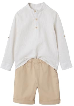 Vertbaudet Festliches Jungen-Set: Hemd & Shorts