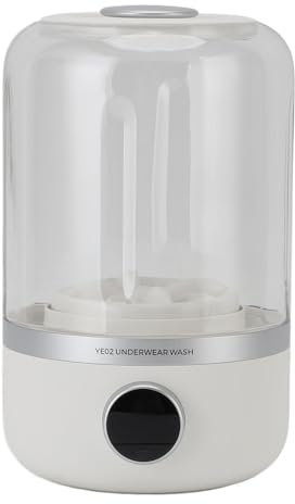 10W Drahtlose Mini-Waschmaschine, ruhige wiederaufladbare Waschmaschine für Babykleidung, Unterwäsche, Reisen mit Typ C Ladehafen, weicher Prozess und tragbares Design