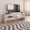 Snsowed Mueble para la televisión, Mueble para TV, Mueble Television, Mueble Habitacion, Mesa Salon, Mesa De Television, aglomerado Blanco 120x40x40cm